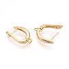 Brass Hoop Earring Finding KK-N261-39G-2