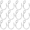 30Pcs 304 Stainless Steel Clip on Nose Ring Findings STAS-BBC0003-95P-1