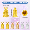 60Pcs 3 Colors Alloy Pendants FIND-SC0017-31-2
