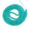 Baking Paint Imitation Jade Glass Round Bead Strands DGLA-Q021-4mm-07-1-2