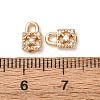 Brass Micro Pave Cubic Zirconia Pendants ZIRC-L105-05B-G-3
