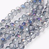 Electroplate Glass Beads Strands X-GLAA-K027-HR-B01-1