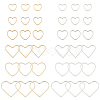 72Pcs 12 Style Brass Linking Rings KK-FH0005-73-1