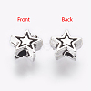 Tibetan Style Alloy Beads TIBEB-01-AS-NR-2