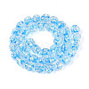 Handmade Foil Lampwork Beads Strands FOIL-T008-04D-1