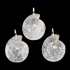 Natural Quartz Crystal Pendants G-H353-02G-01-1