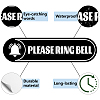 Mini PVC Coated Self Adhesive PLEASE RING BELL Warning Stickers STIC-WH0018-002-3