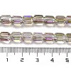 Electroplate Glass Beads Strands EGLA-D030-19P-4