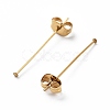Ion Plating(IP) 304 Stainless Steel Flat Head Pins with Ear Nuts STAS-L244-02J-G01-2