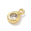 Brass Micro Pave Cubic Zirconia Charms KK-G548-20G-3