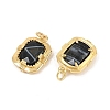 Natural Black Agate Faceted Pendants GG-CBA4154-02G-01-2