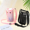 2Pcs 2 Colors Polyester Plastic Water Bottle Mesh Pouches AJEW-CN0004-37C-3