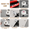 50 sets 10 Style Brass Snap Buttons FIND-NB0004-07-5