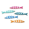 201 Stainless Steel Enamel Pendants STAS-I339-01G-1