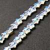 Transparent Glass Beads Strand GLAA-F112-02I-1