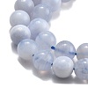 Natural Blue Lace Agate Beads Strands G-F222-30-8mm-02-3
