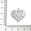Brass Micro Pave Clear Cubic Zirconia Pendants KK-R221-01P-05-3