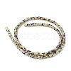 Natural Dalmatian Jasper Beads Strands X-G-F247-21-2