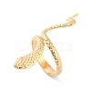 Ion Plating(IP) 304 Stainless Steel Snake Wrap Cuff Ring RJEW-L103-32G-1