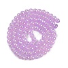 Baking Paint Electroplate Glass Beads Strands GLAA-G120-01D-2