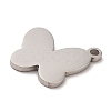 Non-Tarnish 304 Stainless Steel Charms STAS-E199-02P-2
