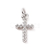Brass Micro Pave Cubic Zirconia Charms KK-C012-43P-1