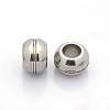 Tarnish Resistant Rondelle 201 Stainless Steel Beads STAS-N044-19-1