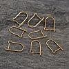 Real 18K Gold Plated Sterling Silver Hoop Earring Findings STER-K015-H493-G-2