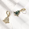 Brass Micro Pave Cubic Zirconia Hoop Earrings EJEW-Z137-01G-3