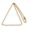 304 Stainless Steel Cable Chain Necklace STAS-L164C-01G-A-2