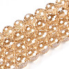 Electroplate Glass Bead Strands EGLA-R041-10mm-09-1