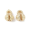 Flower Brass Bead Tips KK-M326-10G-2