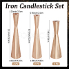 Iron Candlestick Set DIY-WH20002-627G-2