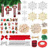 DIY Christmas Themed Wood Pendant Decorations Kits DIY-NB0012-73-1