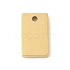 304 Stainless Steel Mirror Polished Finish Stamping Blank Tag Charms STAS-D365-07G-1