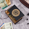 Moth Engraved Wooden Tarot Storage Boxes CON-WH0089-144A-4