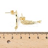 Brass Stud Earring Findings KK-M326-19G-3