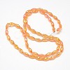 Electroplate Crystal Glass Rice Beads Strands EGLA-F042-A14-3