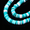 Handmade Polymer Clay Beads Strands CLAY-R089-6mm-085-3