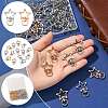40Pcs 2 Colors Alloy Swivel Snap Hook Clasps FIND-FS0004-73C-2