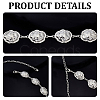 1Pc Alloy Cloud Link Chain Waist Belly Chains for Women AJEW-GF0013-44-6