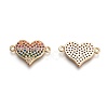 Brass Micro Pave Cubic Zirconia Links ZIRC-I021-08G-1