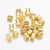 Brass Crimp Beads X-KK-L017-G-1