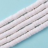 Handmade Polymer Clay Beads Strands CLAY-R089-6mm-Q030-1