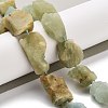 Raw Rough Natural Aquamarine Beads Strands G-K383-B01-01-2