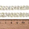 Electroplate Transparent Crackle Glass Beads Strands EGLA-Q135-01A-B04-4