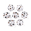 Transparent Glass Enamel Beads GLAA-G084-01A-3