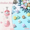 32Pcs 8 Colors Opaque Resin Pendants RESI-YW0003-48-3
