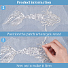 2Pcs Mermaid Computerized Embroidery Cloth Sew On Sequins Patches PATC-BC0001-01-4