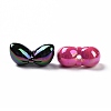Opaque Acrylic Imitation Shell Beads OACR-P011-04G-3